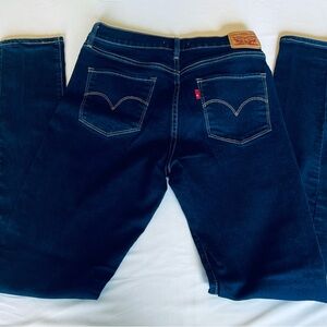 Levi's Blue Straight Leg Shaping Skinny Jeans Classic Style size 29